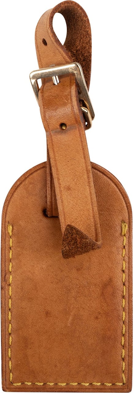 Louis Vuitton Vachetta Leather Luggage Tag Bruin