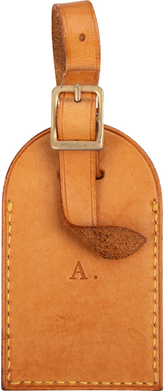 Louis Vuitton Vachetta Leather Luggage Tag (A.) Neutraal