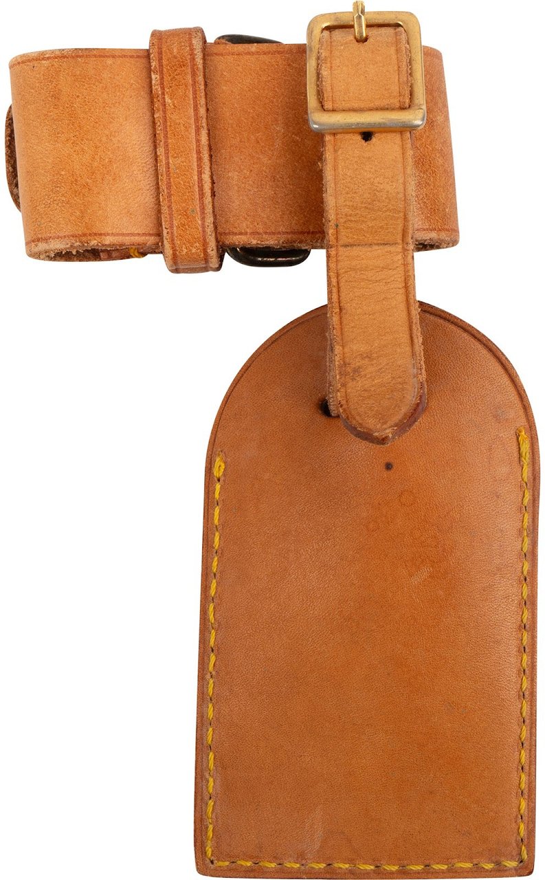 Louis Vuitton Vachetta Leather Luggage Tag Set Bruin