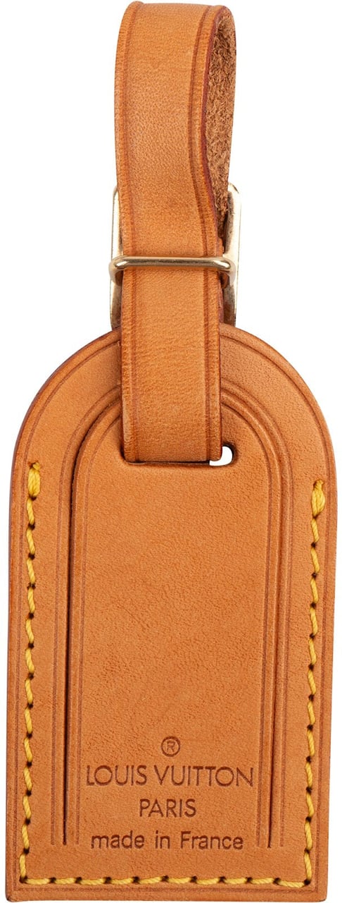 Louis Vuitton Vachetta Leather Luggage Tag Bruin