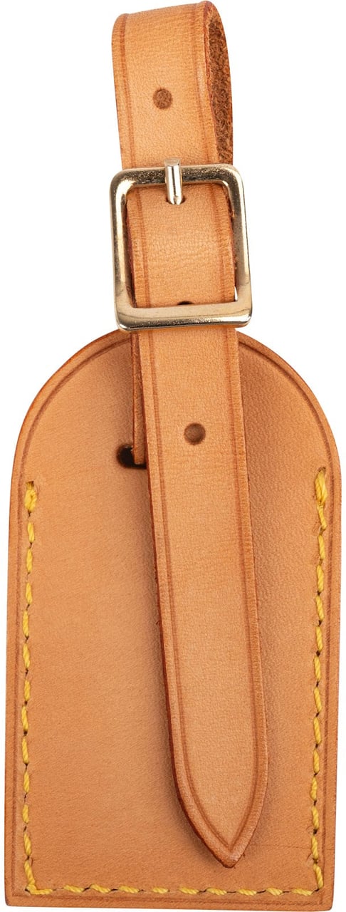 Louis Vuitton Vachetta Leather Luggage Tag Bruin