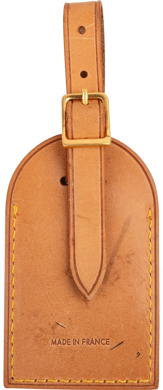 Louis Vuitton Vachetta Leather Luggage Tag Bruin
