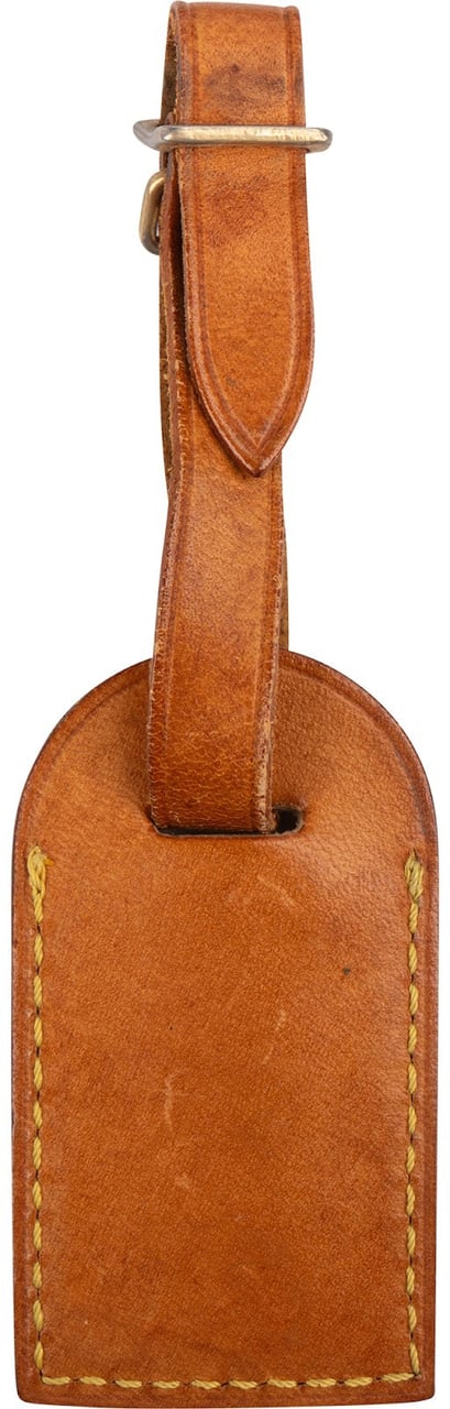Louis Vuitton Vachetta Leather Luggage Tag Bruin