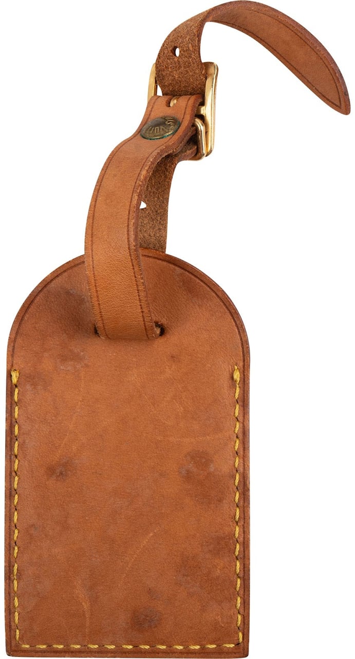 Louis Vuitton Vachetta Leather Luggage Tag Bruin