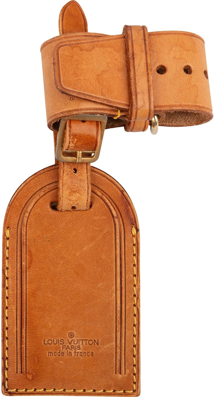 Louis Vuitton Vachetta Leather Luggage Tag Set Bruin