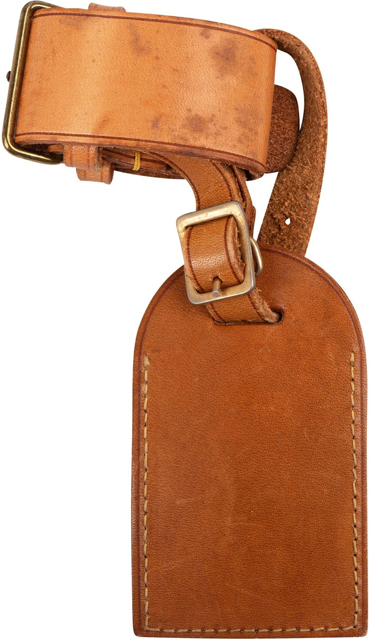 Louis Vuitton Vachetta Leather Luggage Tag Set Bruin