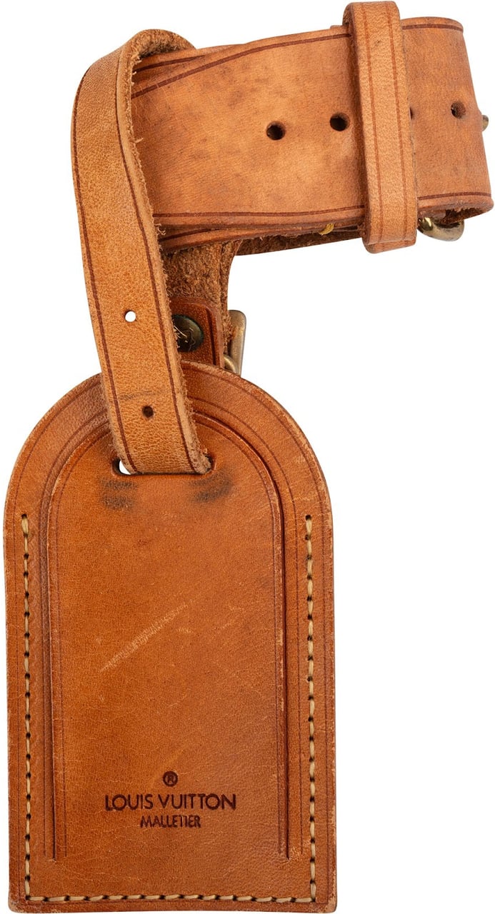 Louis Vuitton Vachetta Leather Luggage Tag Set Bruin