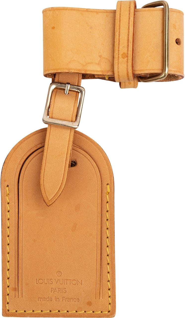 Louis Vuitton Vachetta Leather Luggage Tag Set Beige
