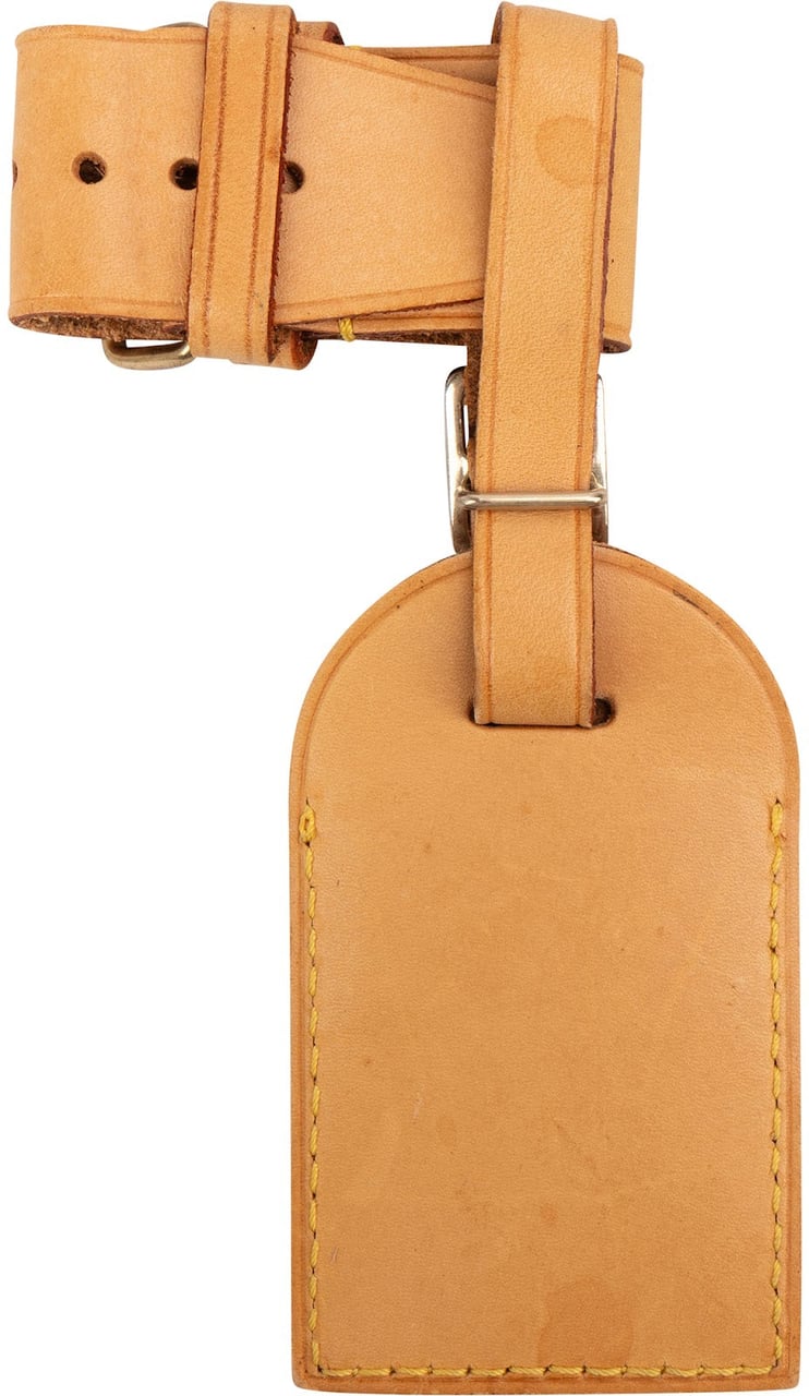 Louis Vuitton Vachetta Leather Luggage Tag Set Beige