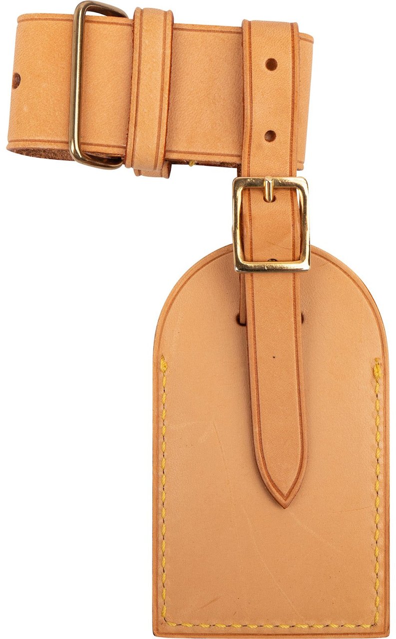 Louis Vuitton Vachetta Leather Luggage Tag Set Bruin