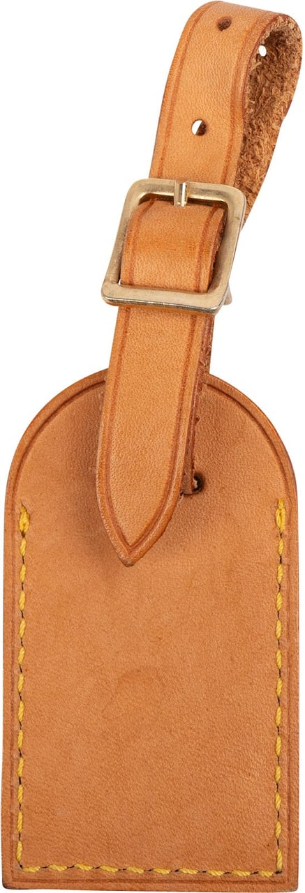 Louis Vuitton Vachetta Leather Luggage Tag Bruin