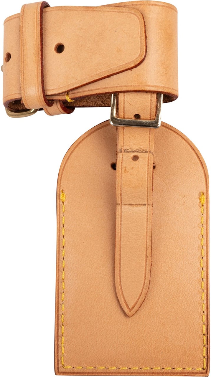 Louis Vuitton Vachetta Leather Luggage Tag Set Beige