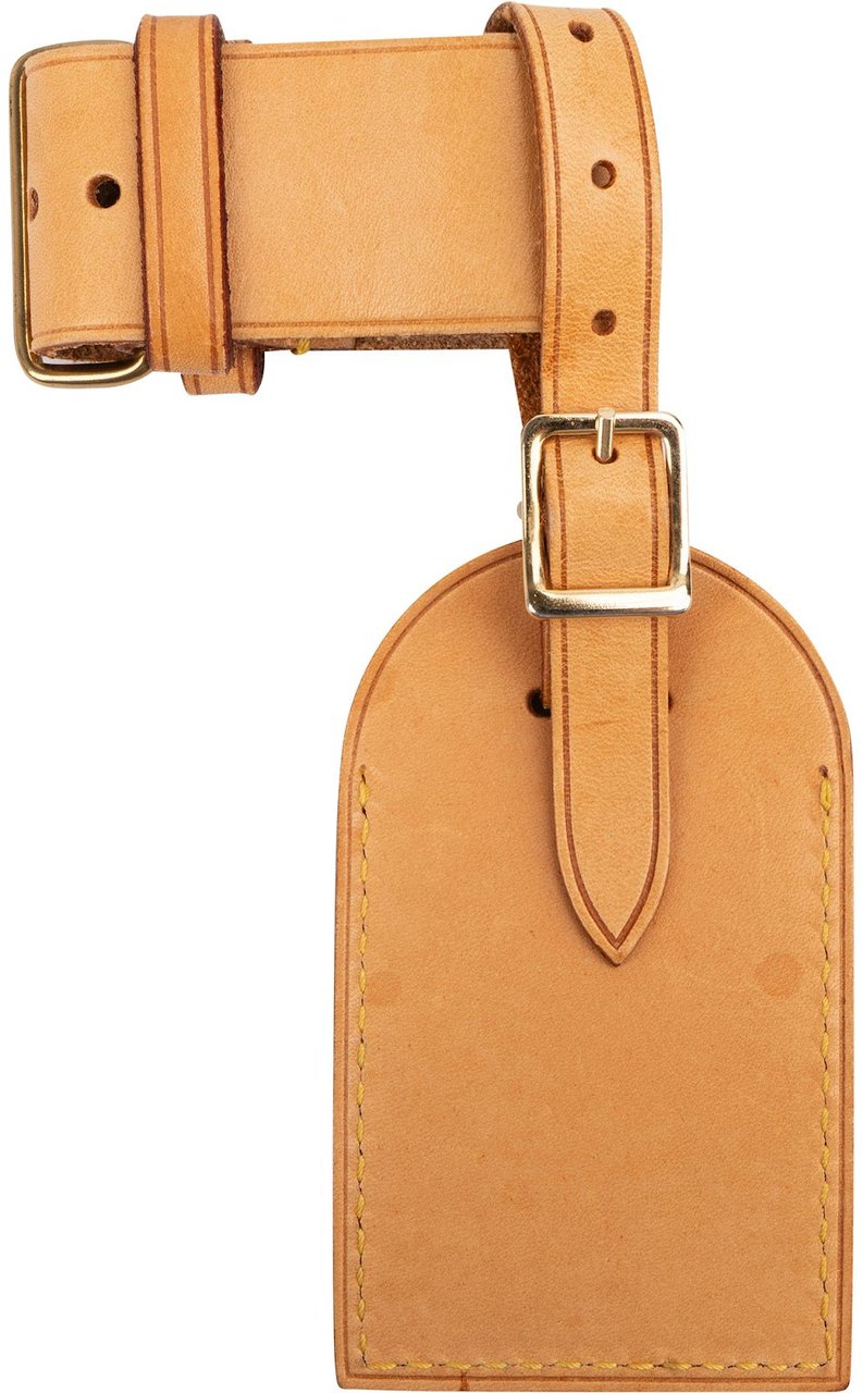 Louis Vuitton Vachetta Leather Luggage Tag Set Bruin