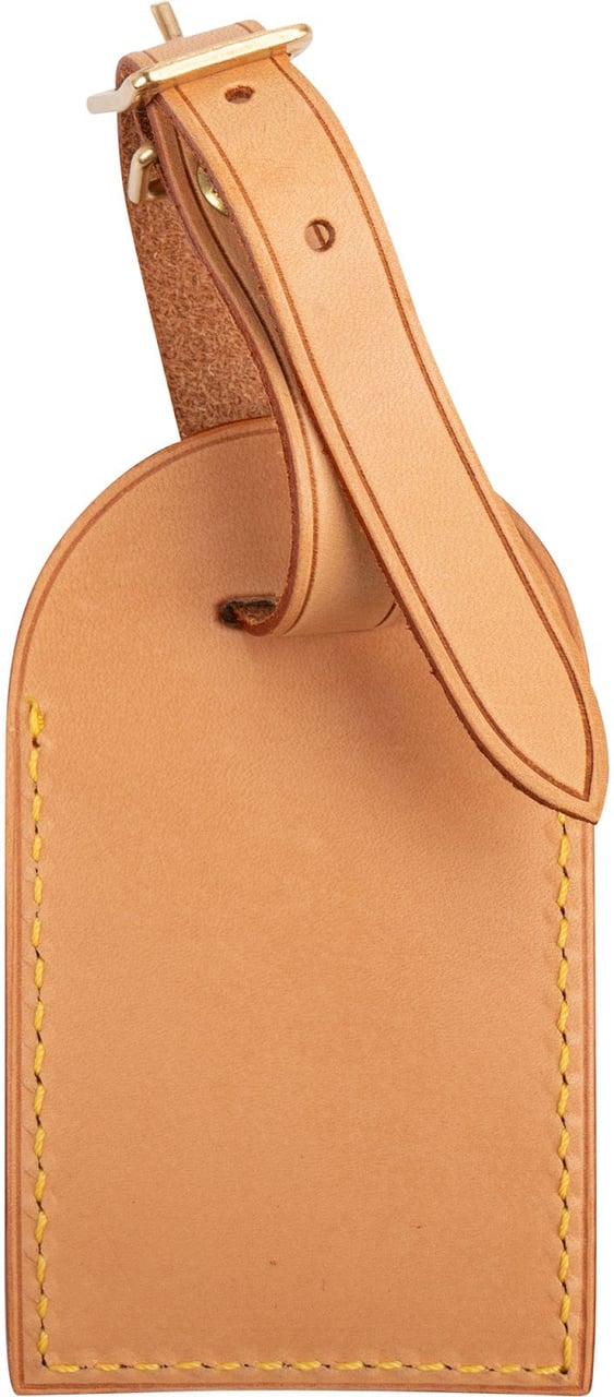 Louis Vuitton Vachetta Leather Luggage Tag (K.Y) Beige