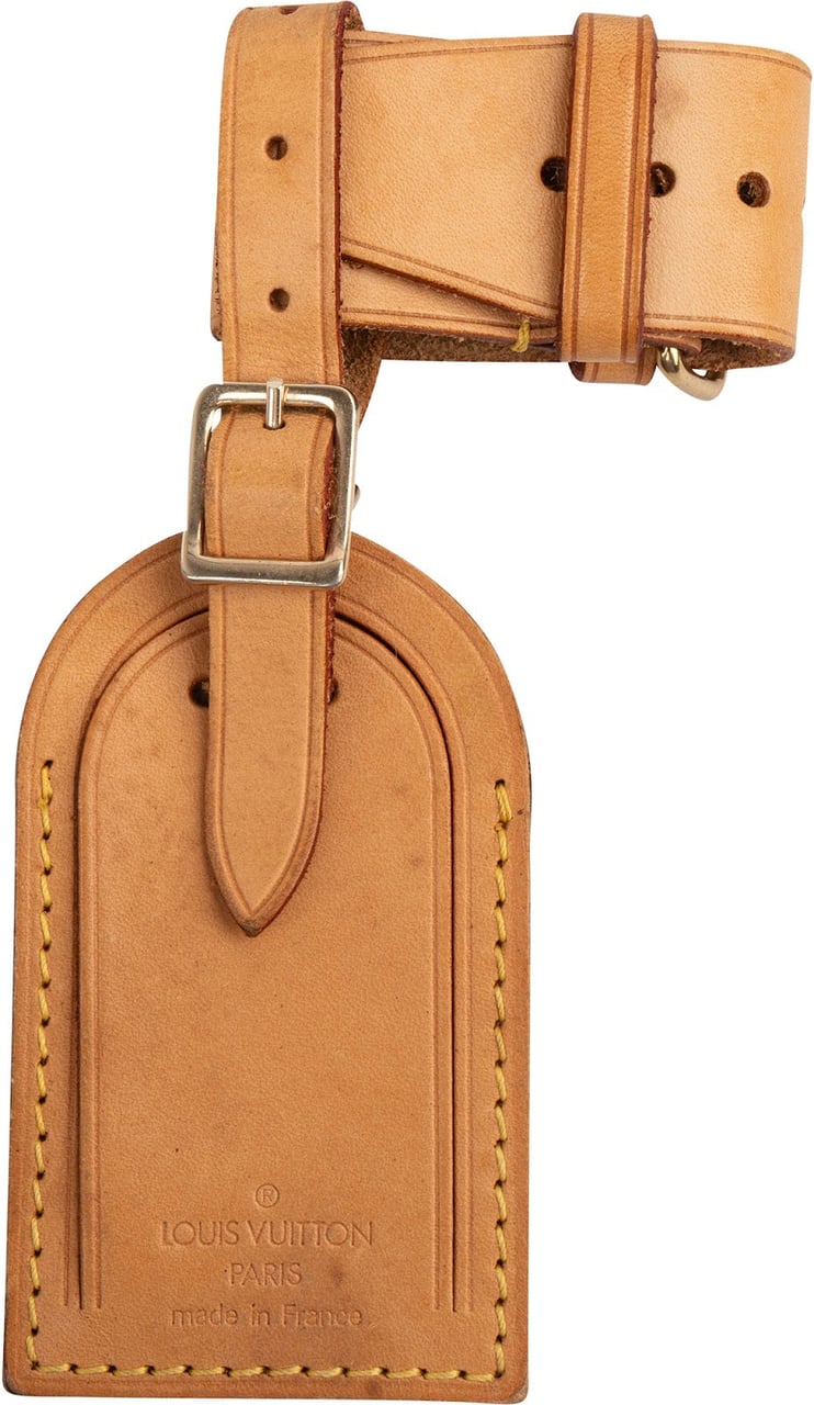Louis Vuitton Vachetta Leather Luggage Tag Set Beige