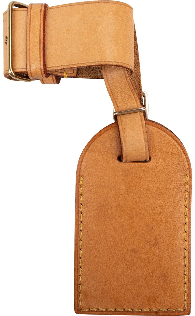 Louis Vuitton Vachetta Leather Luggage Tag Set Beige