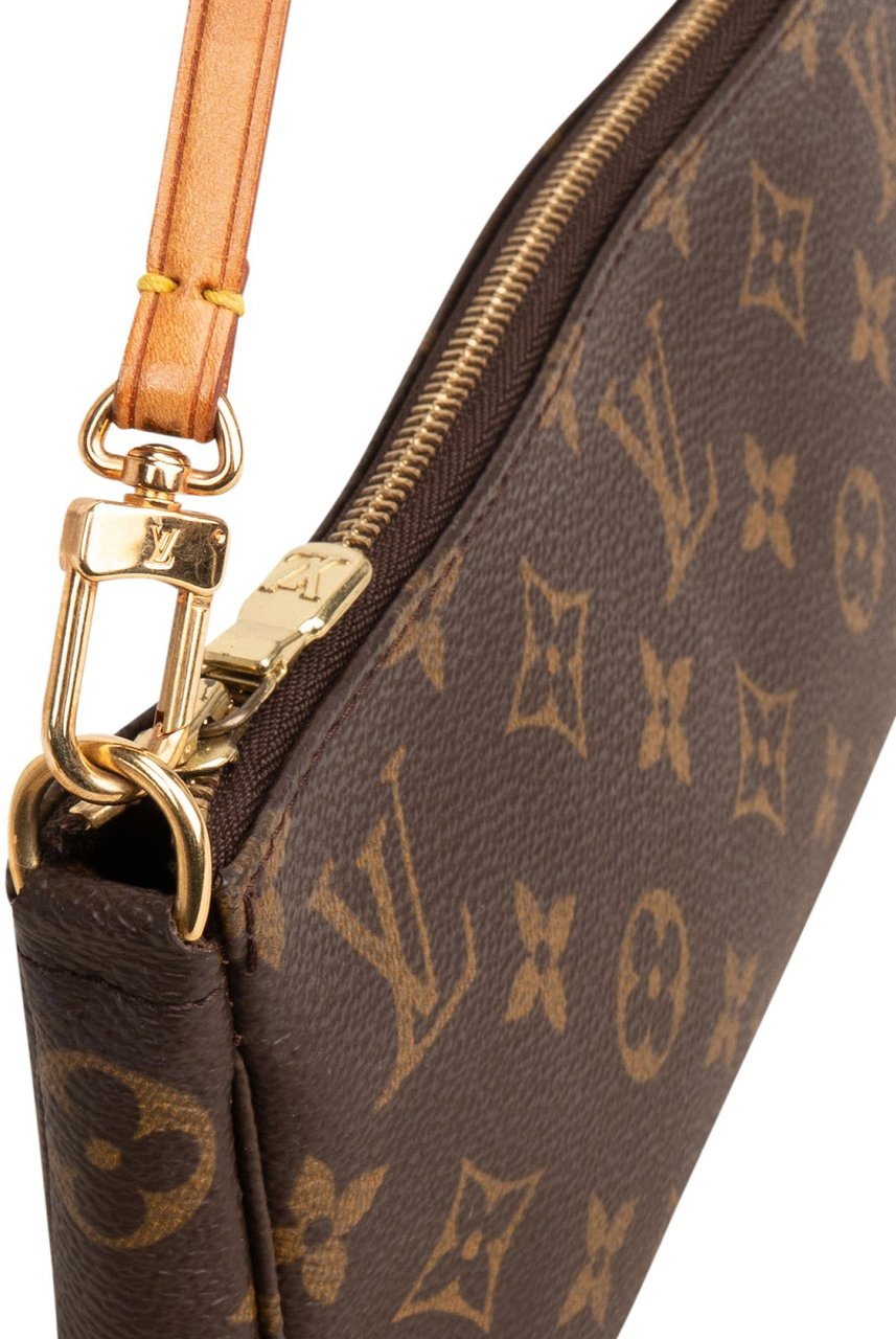 Louis Vuitton Monogram Canvas Pochette Accessoires Handbag Bruin