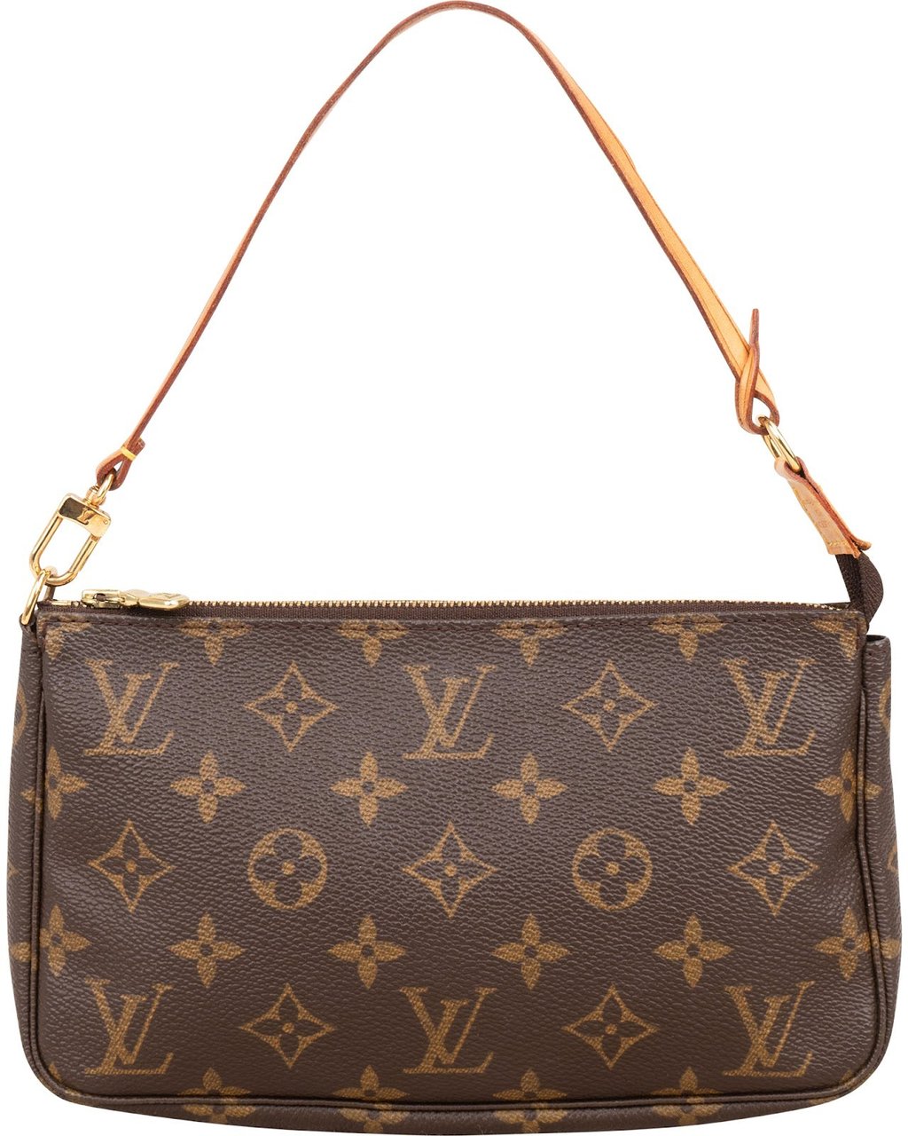 Louis Vuitton Monogram Canvas Pochette Accessoires Handbag Bruin