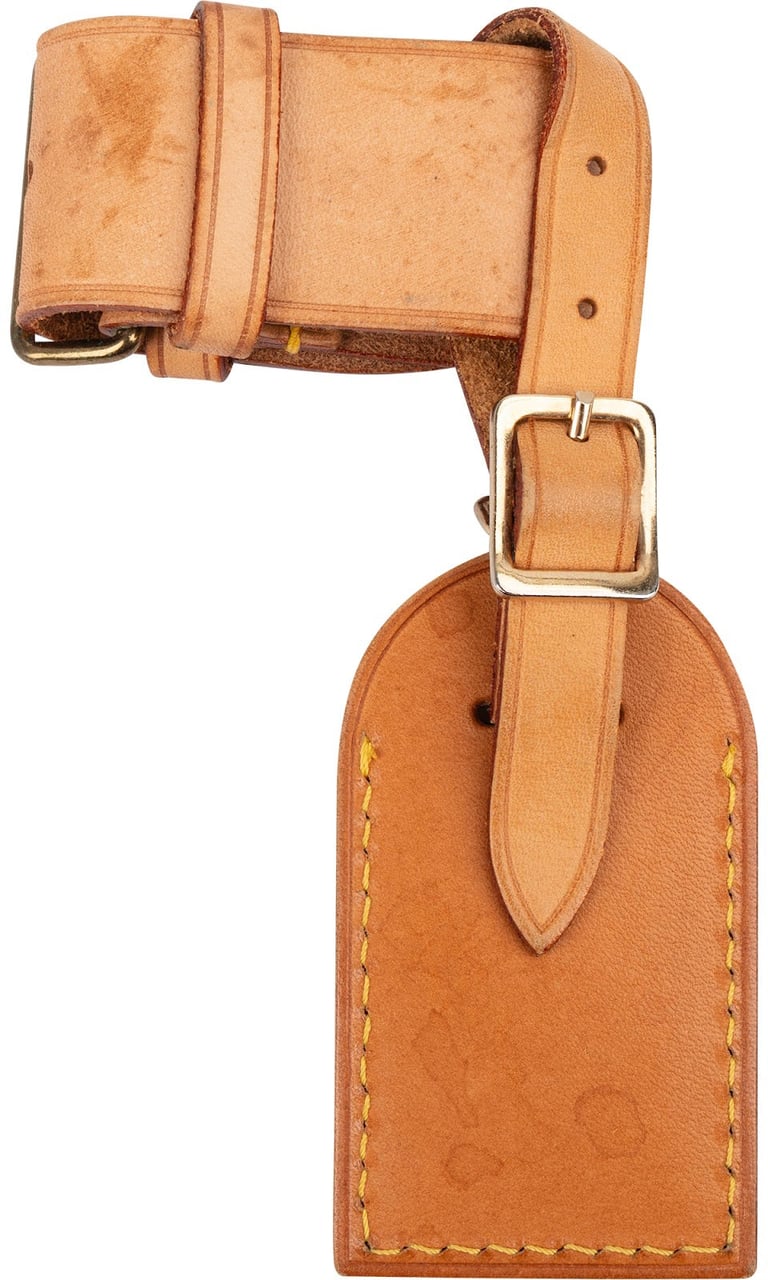 Louis Vuitton Louis Vuitton Vachetta Leather Luggage Tag Set Bruin