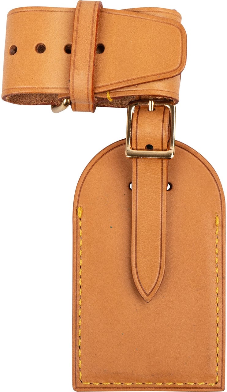 Louis Vuitton Vachetta Leather Luggage Tag Set Bruin