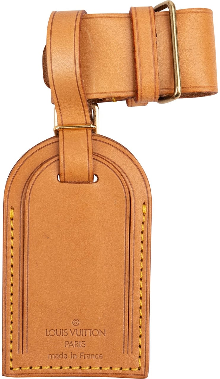 Louis Vuitton Vachetta Leather Luggage Tag Set Bruin