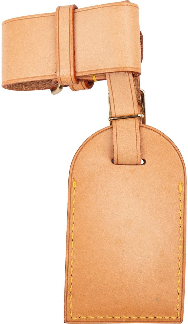Louis Vuitton Louis Vuitton Vachetta Leather Luggage Tag Set Neutraal