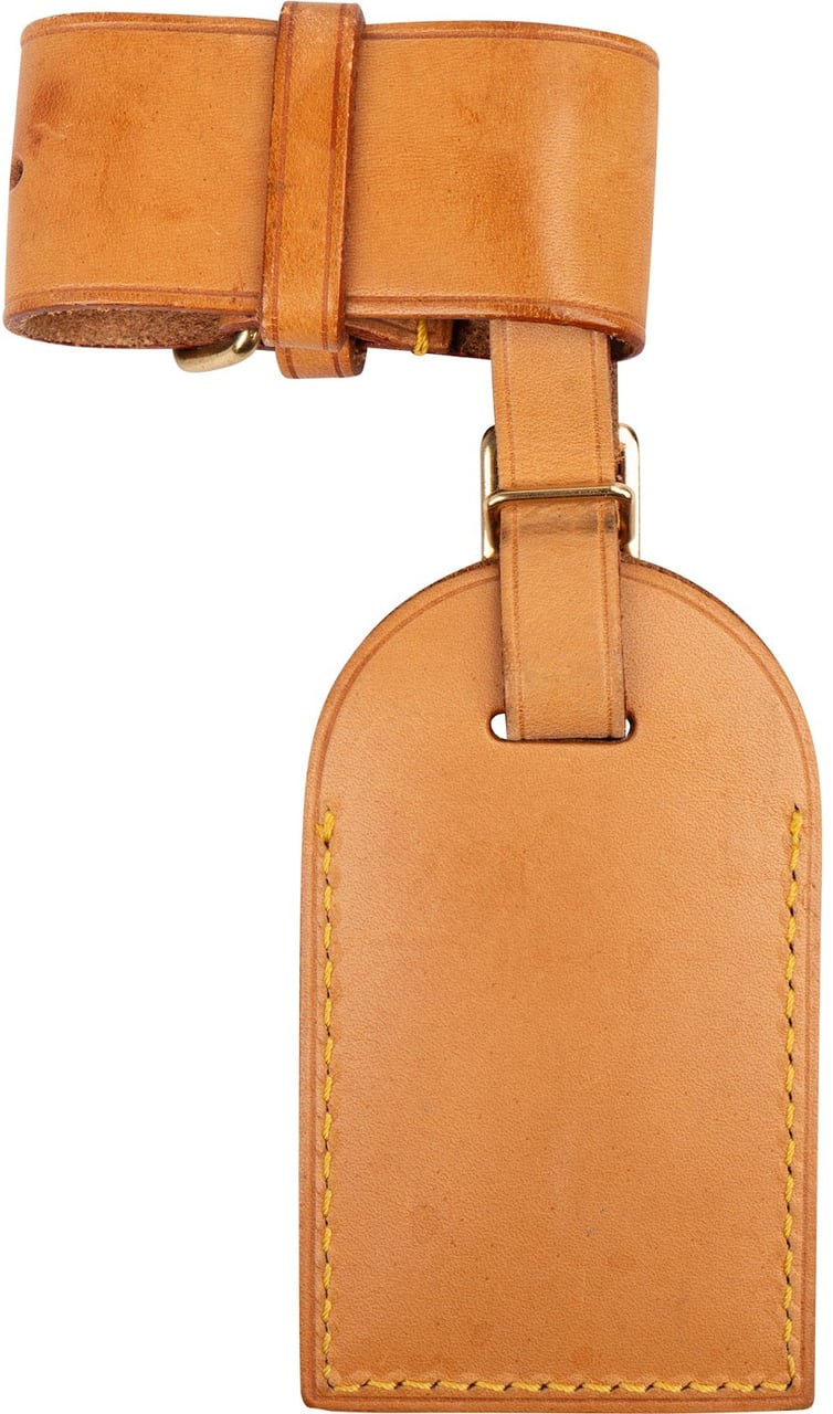 Louis Vuitton Louis Vuitton Vachetta Leather Luggage Tag Set Bruin