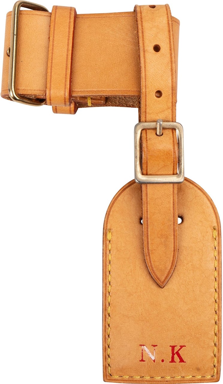 Louis Vuitton Louis Vuitton Vachetta Leather Luggage Tag Set (N.K.) Neutraal