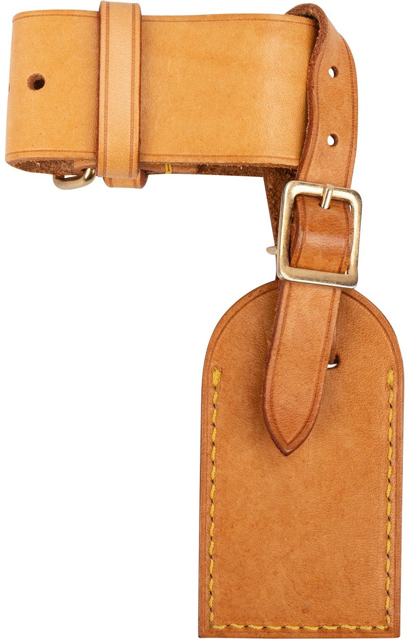 Louis Vuitton Vachetta Leather Luggage Tag Set Bruin