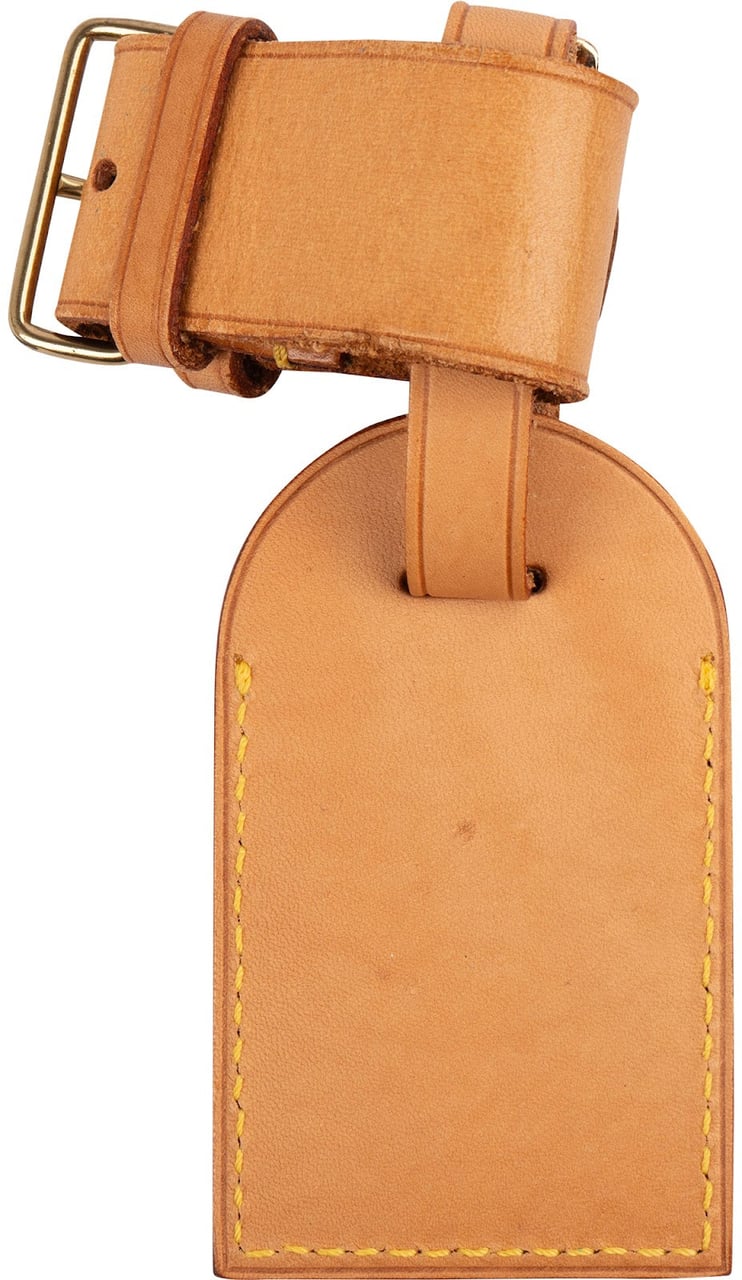 Louis Vuitton Vachetta Leather Luggage Tag Set (KAO) Beige
