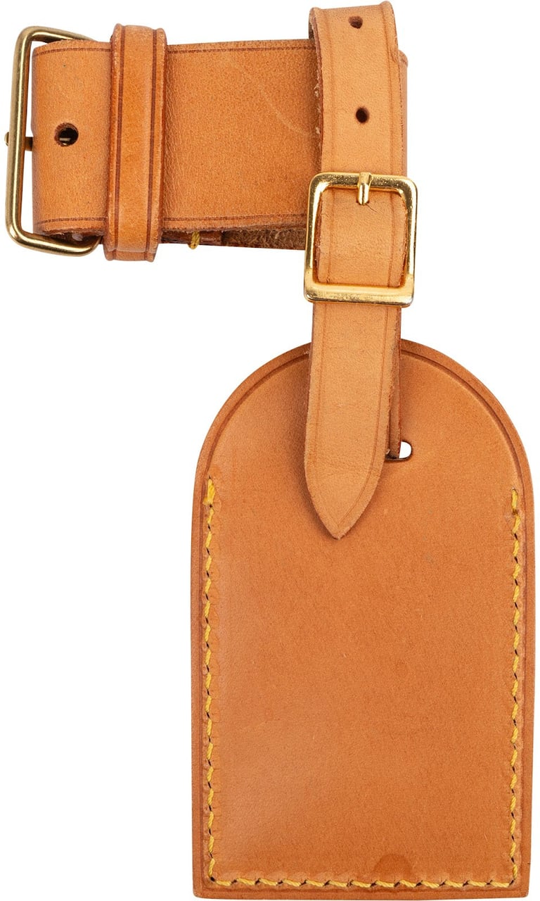 Louis Vuitton Vachetta Leather Luggage Tag Set Bruin