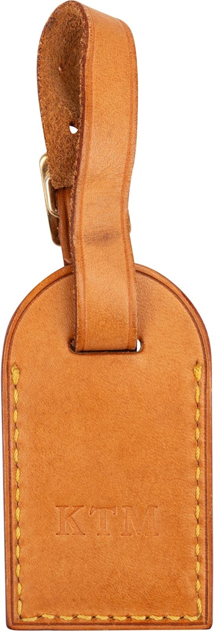 Louis Vuitton Vachetta Leather Luggage Tag (KTM) Bruin