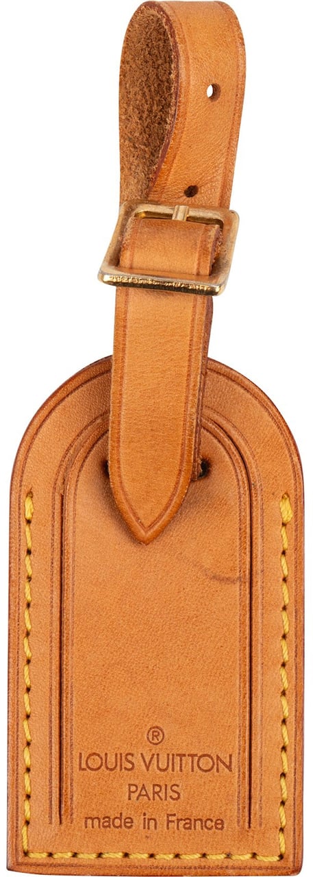 Louis Vuitton Vachetta Leather Luggage Tag (KTM) Bruin