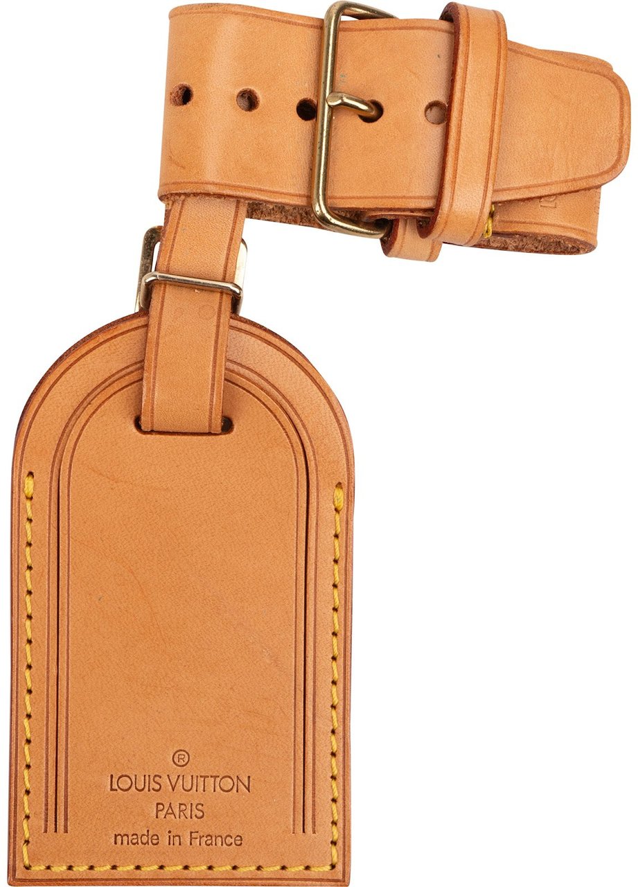 Louis Vuitton Vachetta Leather Luggage Tag Set Beige