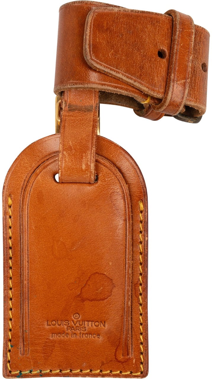 Louis Vuitton Louis Vuitton Vachetta Leather Luggage Tag Set Bruin