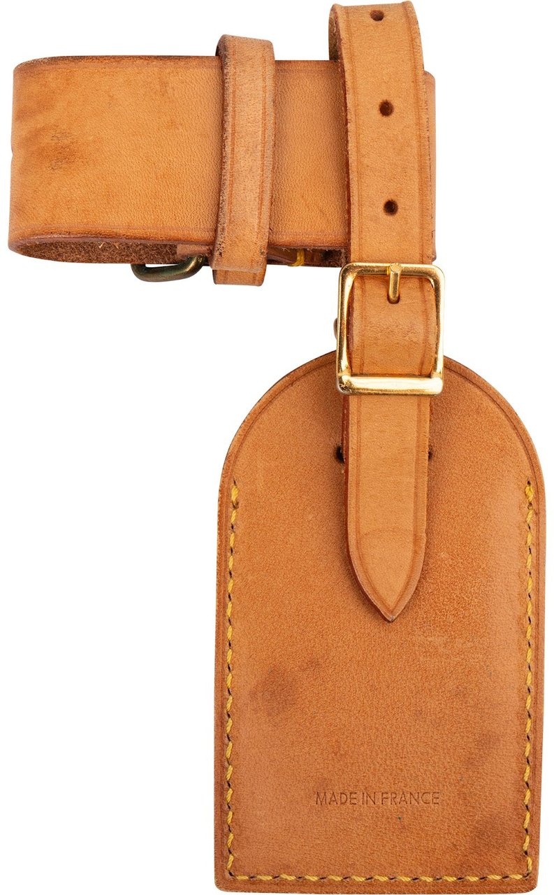Louis Vuitton Vachetta Leather Luggage Tag Set Bruin