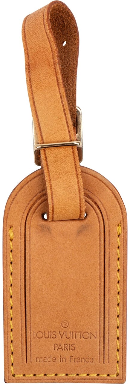 Louis Vuitton Vachetta Leather Luggage Tag Bruin