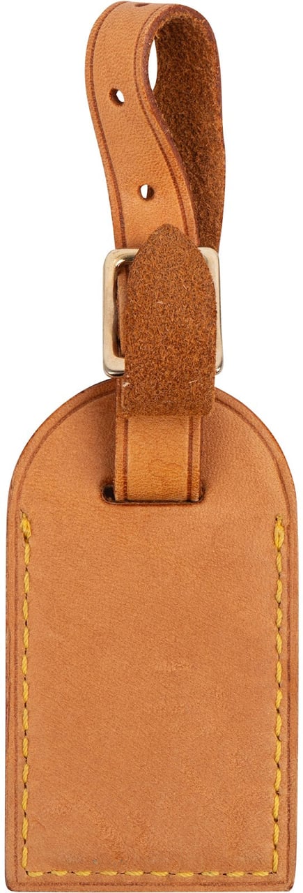 Louis Vuitton Vachetta Leather Luggage Tag Bruin
