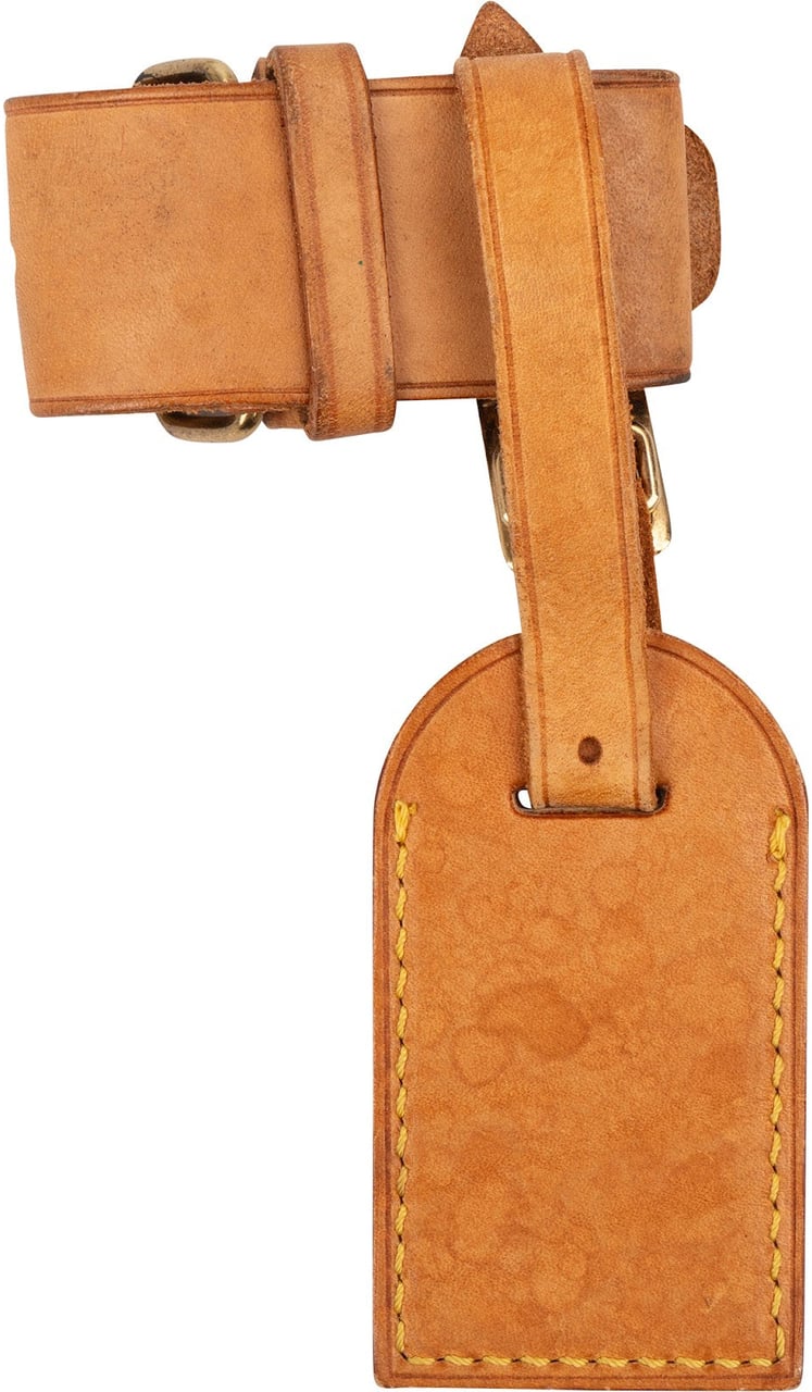 Louis Vuitton Vachetta Leather Luggage Tag Set Bruin