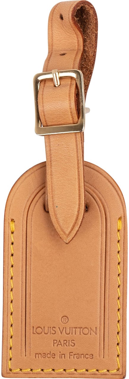 Louis Vuitton Vachetta Leather Luggage Tag Bruin