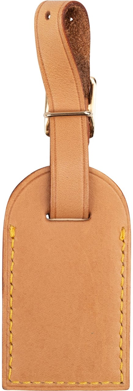 Louis Vuitton Vachetta Leather Luggage Tag Bruin