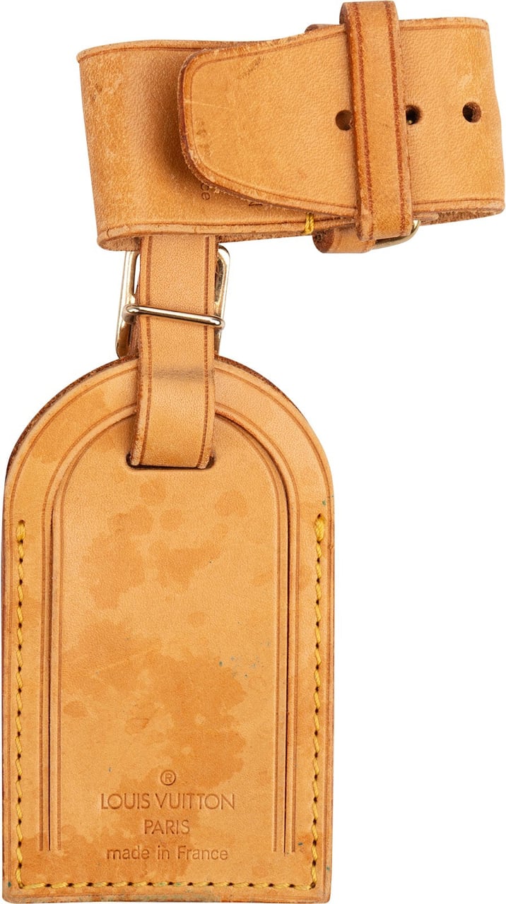 Louis Vuitton Louis Vuitton Vachetta Leather Luggage Tag Set Beige