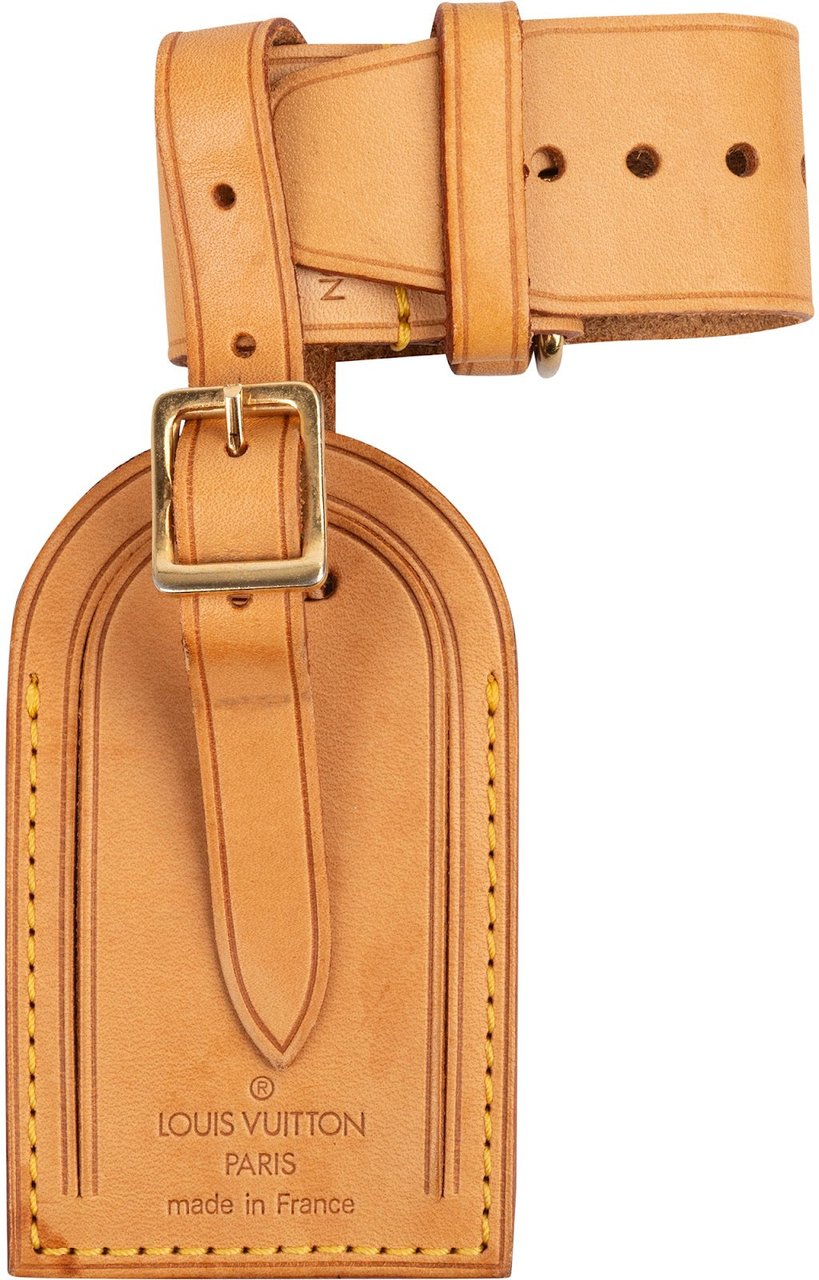 Louis Vuitton Louis Vuitton Vachetta Leather Luggage Tag Set Bruin