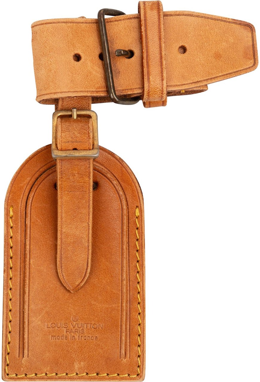 Louis Vuitton Vachetta Leather Luggage Tag Set Bruin