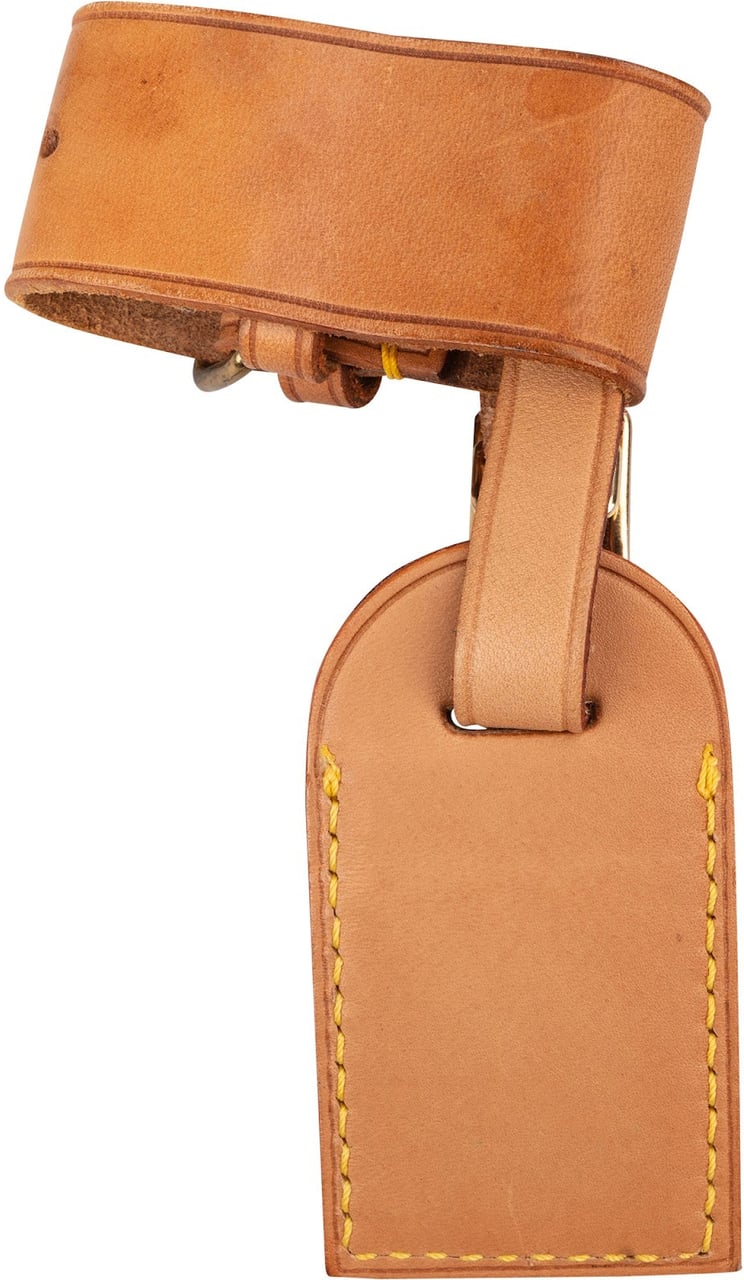 Louis Vuitton Louis Vuitton Vachetta Leather Luggage Tag Set Bruin