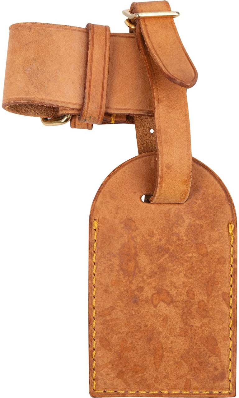 Louis Vuitton Louis Vuitton Vachetta Leather Luggage Tag Set Bruin