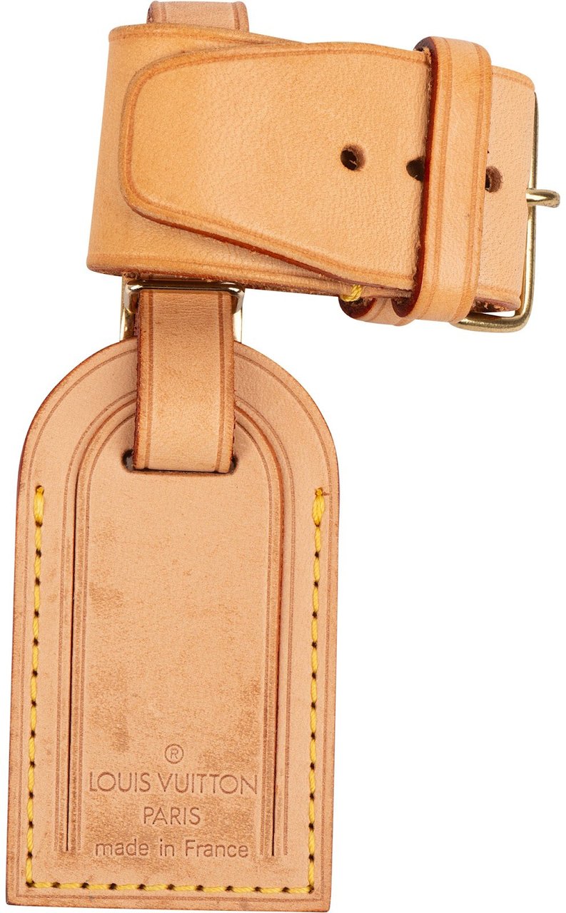 Louis Vuitton Vachetta Leather Luggage Tag Set Beige