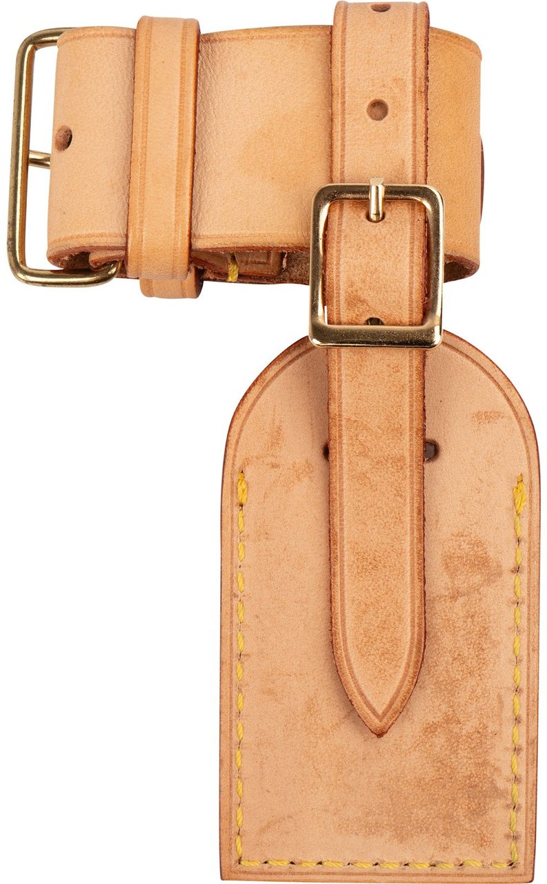Louis Vuitton Vachetta Leather Luggage Tag Set Beige