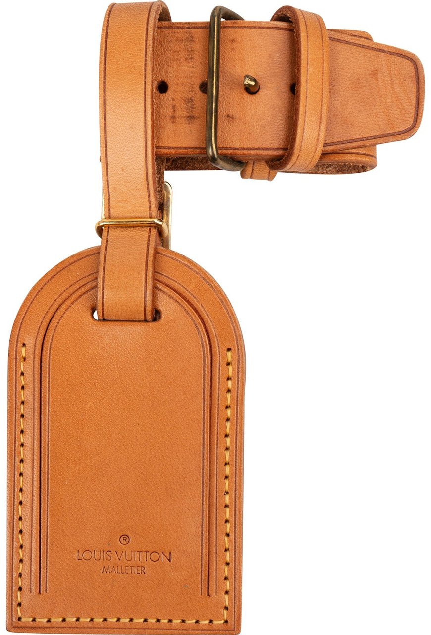 Louis Vuitton Louis Vuitton Vachetta Leather Luggage Tag Set Bruin