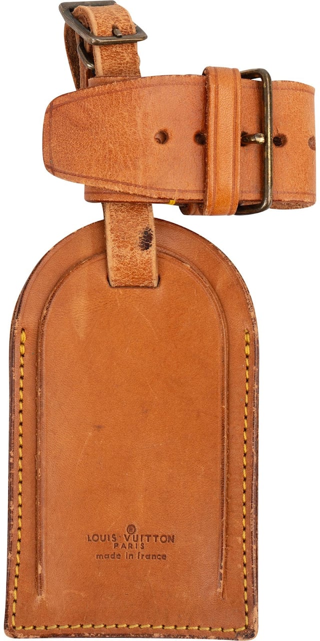 Louis Vuitton Vachetta Leather XL Luggage Tag Set Bruin